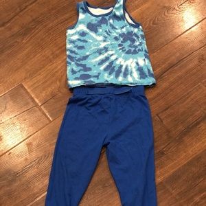 Matching sweat suit outfit